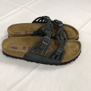 Birkenstock black Granada Sandals size 7 womens / 38 NWOT
